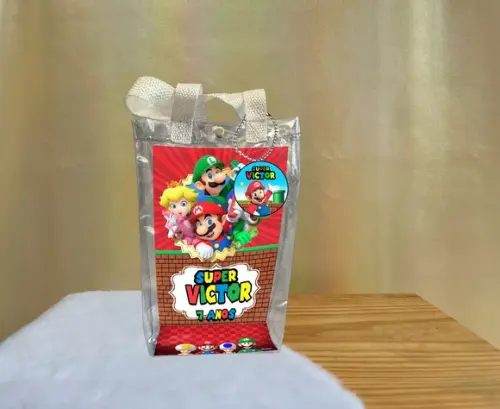 Sacola Transparente Super Mario Personalizado