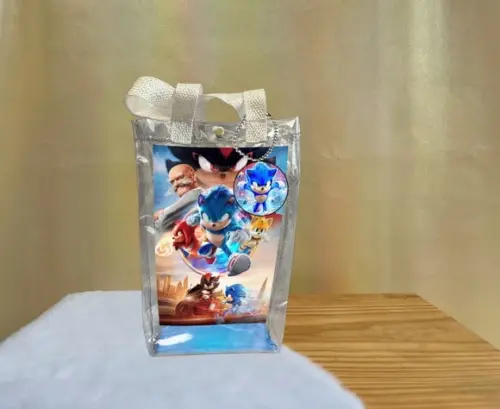 Sacola Transparente Sonic Personalizado