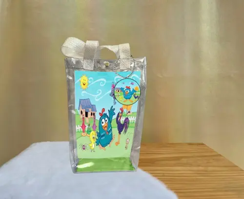 Sacola Transparente Galinha Pintadinha Personalizado