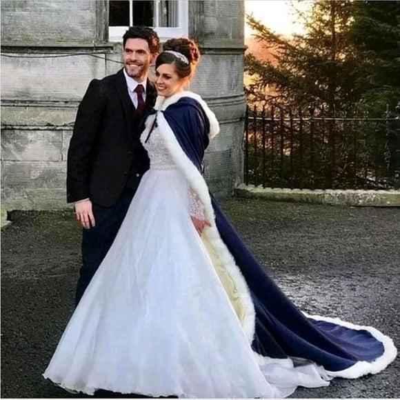 Estola Capa Sobretudo Noiva Casamento Festa
