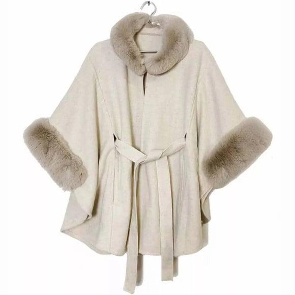 Estola Ponche pelo Luxuosa