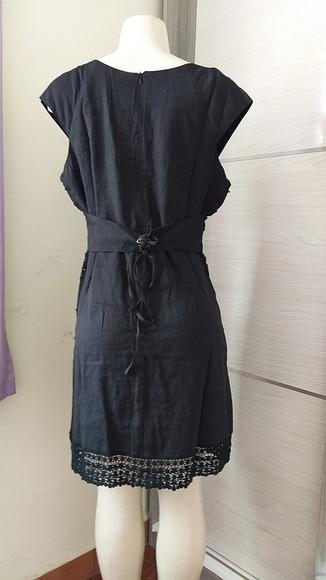Vestido Algodão Linho Renda Grupir Plus Size