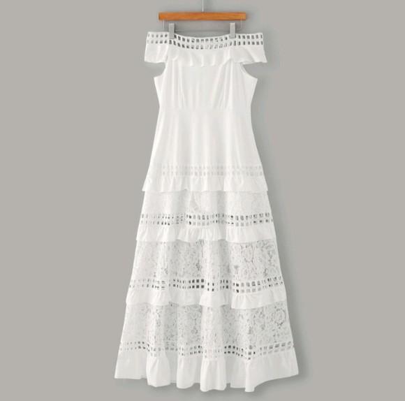Vestido Branco Renda Guipir Civil Prewedding Noiva