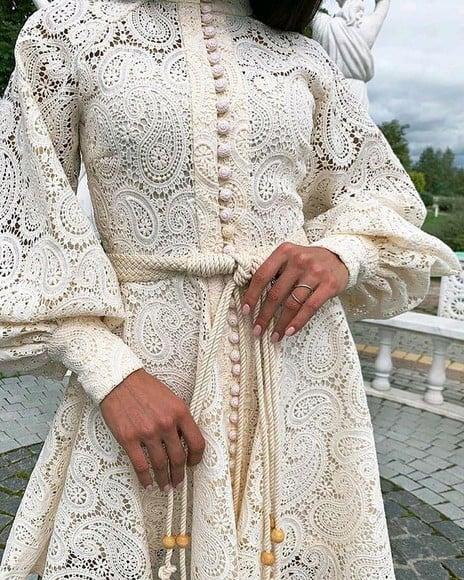 vestido de festa renda bordada det artesanais luxo