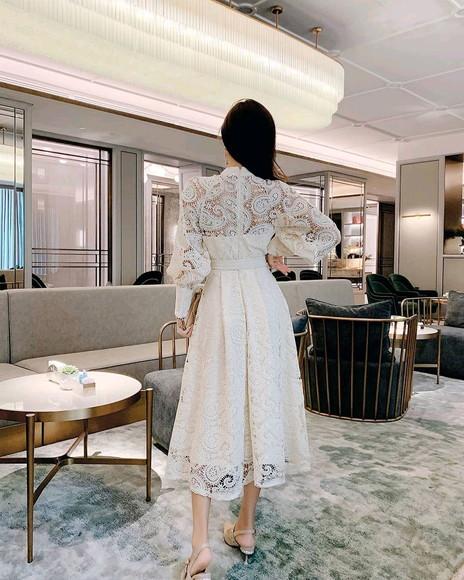 vestido de festa renda bordada det artesanais luxo s medidas