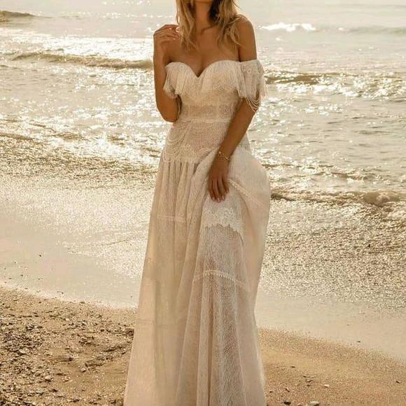 Vestido Longo de Noiva Casamento Pre Wedding Festa