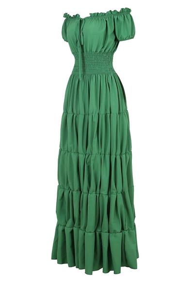 vestido longo estilo cigana rodado promoção