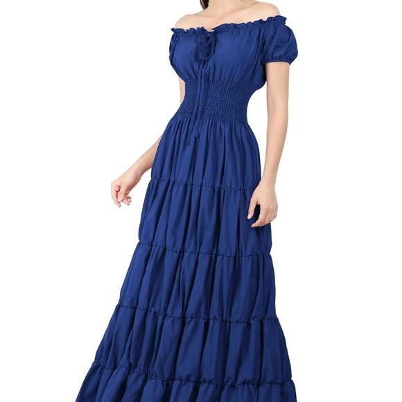 vestido longo estilo cigana sob medida