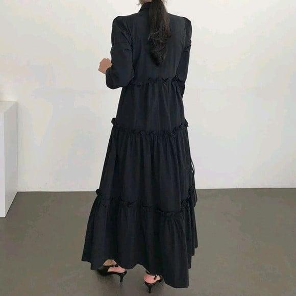Vestido Longo Manga Longa Amplo Sob Medidas