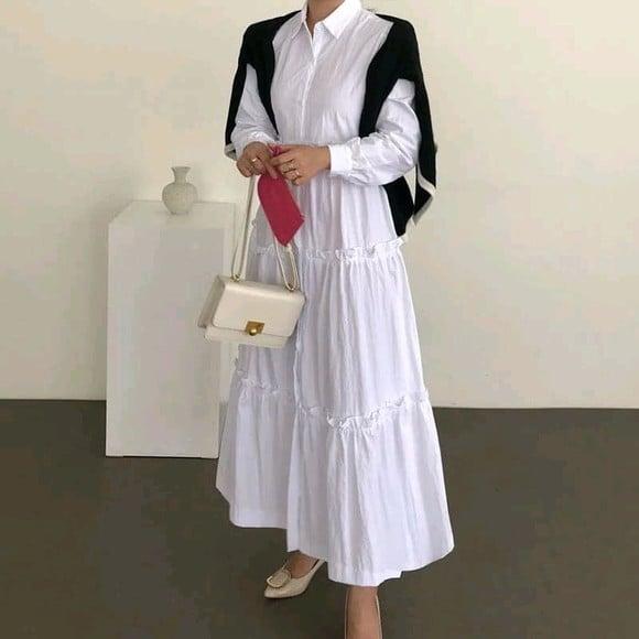 Vestido Longo Manga Longa Amplo Sob Medidas