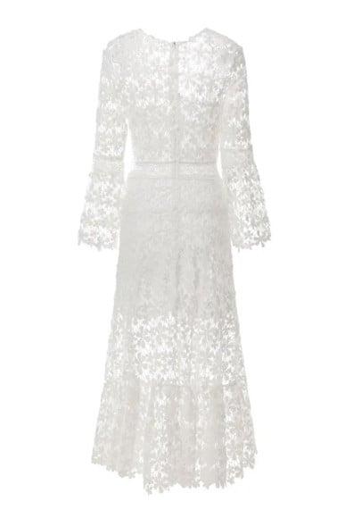 Vestido Longo Renda Guipir Madrinha Festa