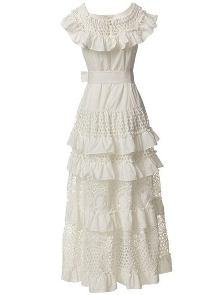 Vestido Longo Renda Noiva Casamento Civil Pre Wedding Festa