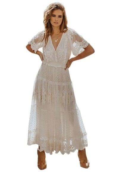 Vestido Longo Renda Tule Casamento Madrinha Festa Plus Size