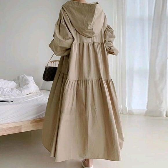 vestido longo tecido algodão especial P ao Plus