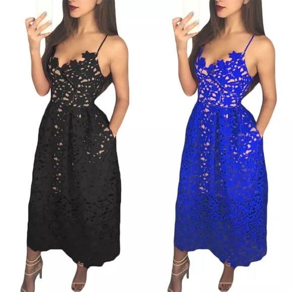 vestido midi bordado rechilieu em renda guipir
