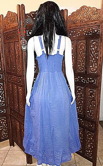 Vestido tecido laise mullet assimétrico