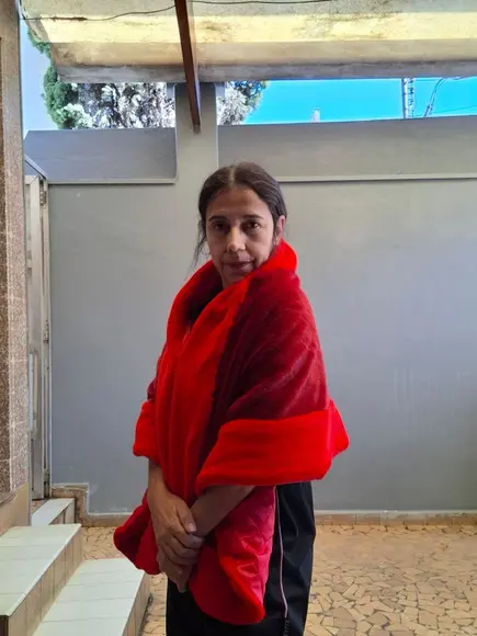 Estola pelo Vermelha Multicolor Promoção