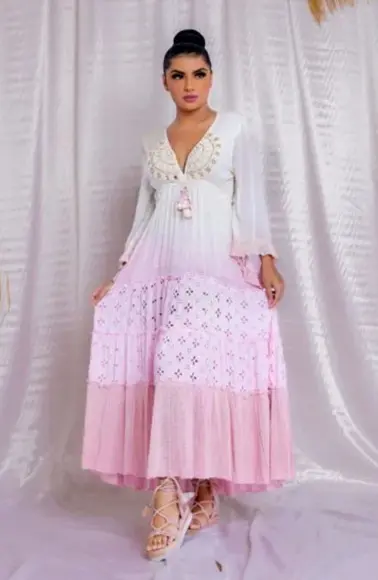 Vestido Algodão Bordado Boyo Chic Artesanal