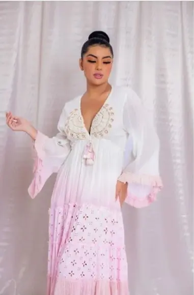 Vestido Algodão Bordado Boyo Chic Artesanal