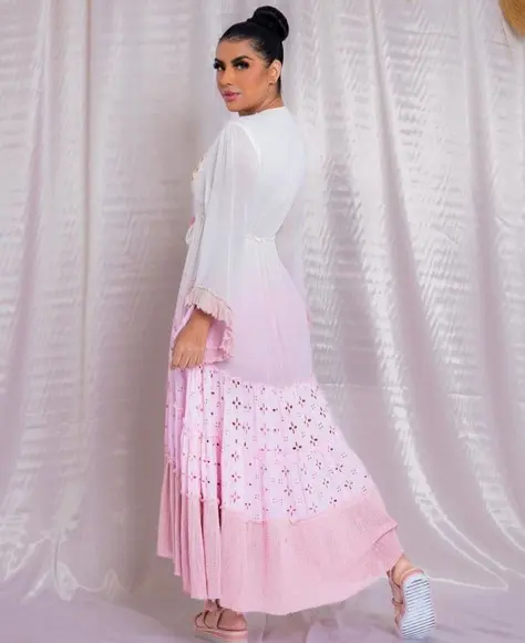 Vestido Algodão Bordado Boyo Chic Artesanal