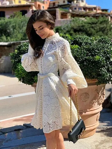 vestido de festa renda bordada det artesanais luxo