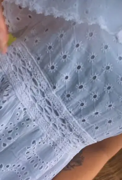 Vestido Longo Algodão Branco Lese Civil Noiva Batizado Festa