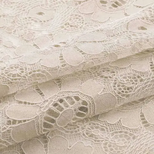 Vestido Longo Algodão Linho Renda Boyo Chic Cru