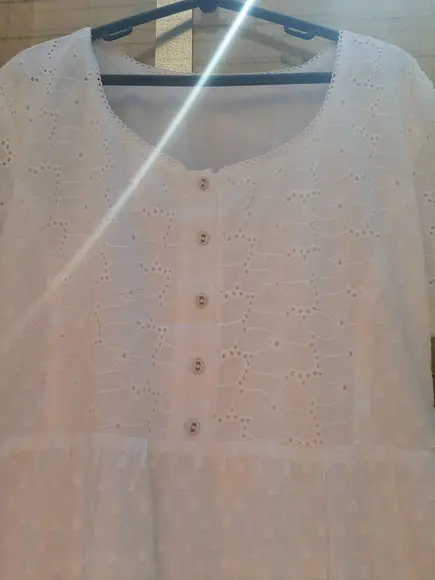 Vestido Longo Branco Laise Renda Guupir Plussize