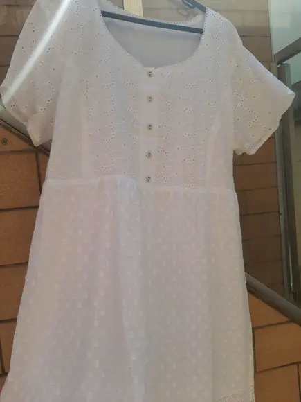Vestido Longo Branco Laise Renda Guupir Plussize
