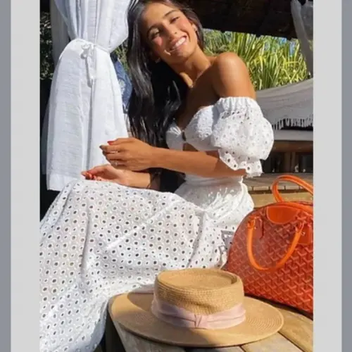 Vestido Longo Branco Manga Bufante Noiva Civil Prewedding