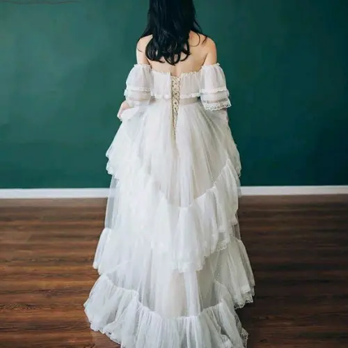 Vestido Longo Branco Noiva Pre Wedding