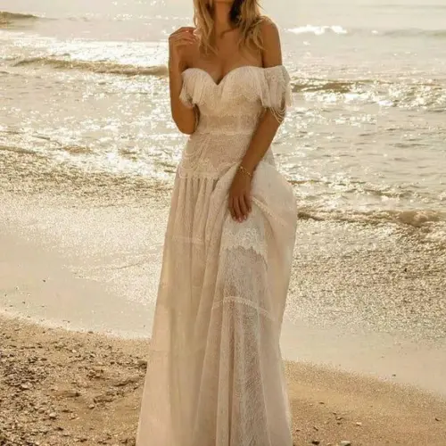 Vestido Longo de Noiva Casamento Pre Wedding Festa