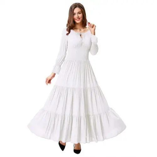 vestido longo estilo cigana rodado sob medidas