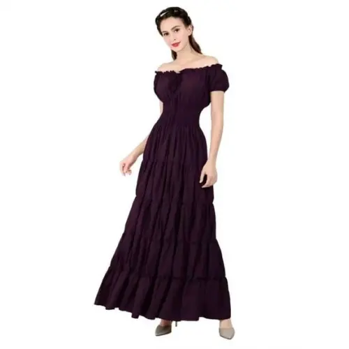 vestido longo estilo cigana rodado verde