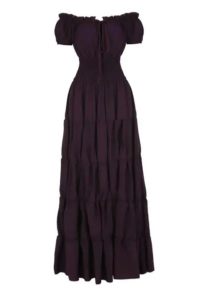 vestido longo estilo cigana rodado verde