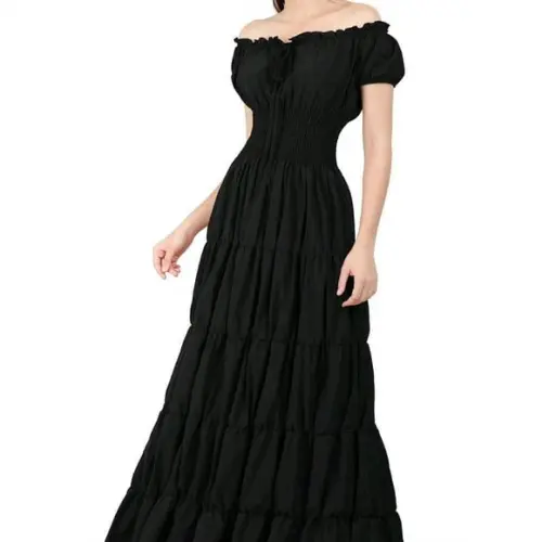 vestido longo estilo cigana sob medida