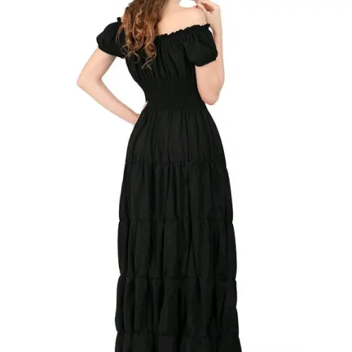 vestido longo estilo cigana sob medida