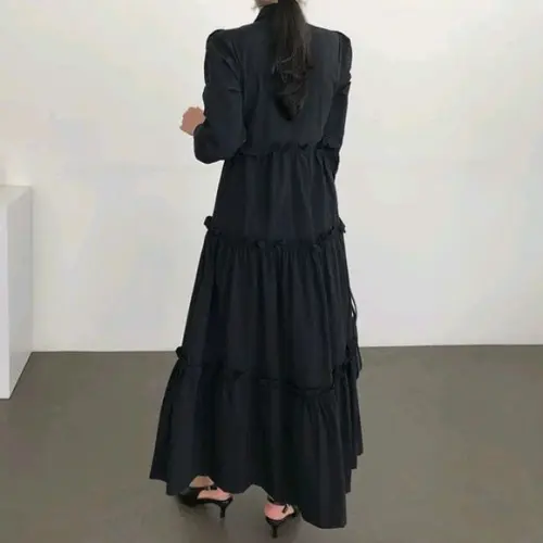 Vestido Longo Manga Longa Amplo Sob Medidas
