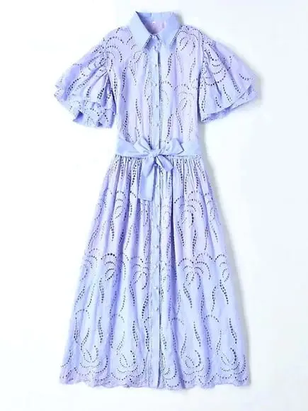 vestido longo renda bordada det artesanais festa sob medidas