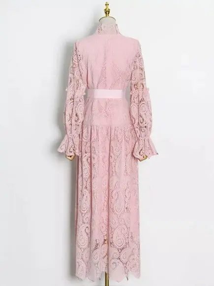 vestido longo renda bordada det artesanais festa sob medidas
