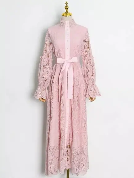 vestido longo renda bordada det artesanais festa sob medidas