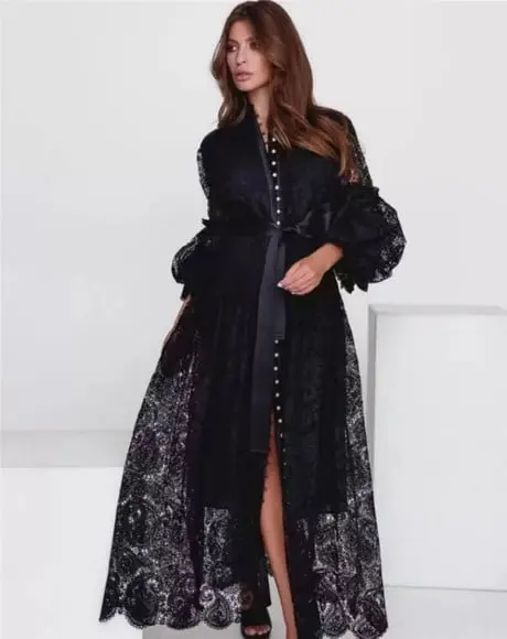 vestido longo renda bordada det artesanais festa sob medidas
