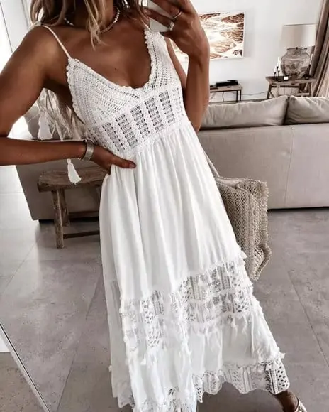 Vestido Longo Renda Guipir Festa Civil Pre Wedding Noiva
