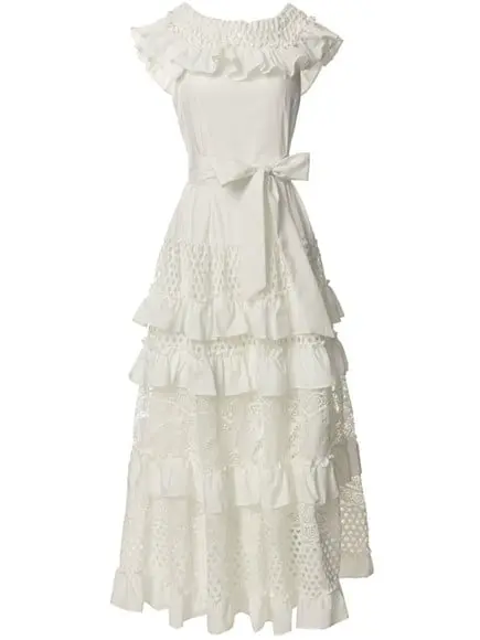 Vestido Longo Renda Noiva Casamento Civil Pre Wedding Festa