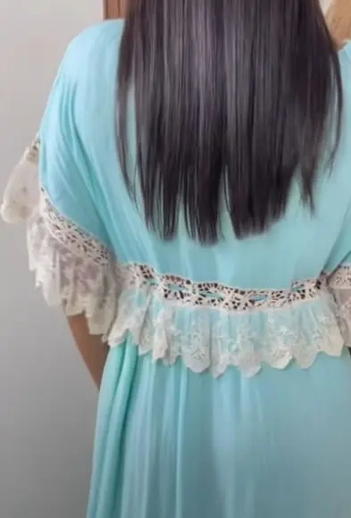 Vestido Longo Tecido Algodão Bordado Artesanal Boyo Chic