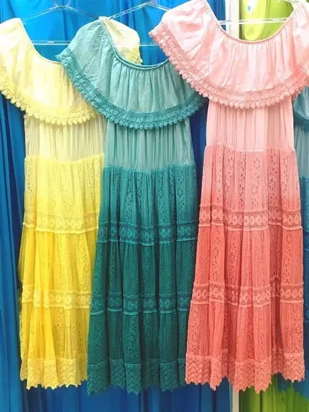 Vestido Manga Ciganinha Renda Guipir