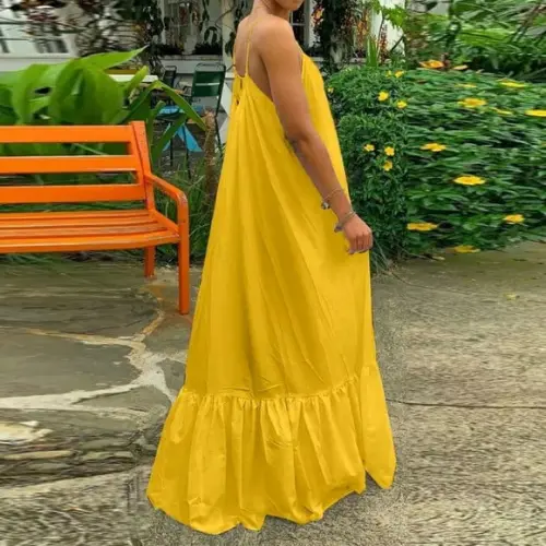 Vestido Longo Tecido Seda Amplo Plussize G4