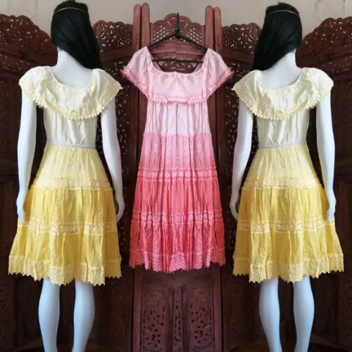 Vestido Renda Guipir Ciganinha Princesa