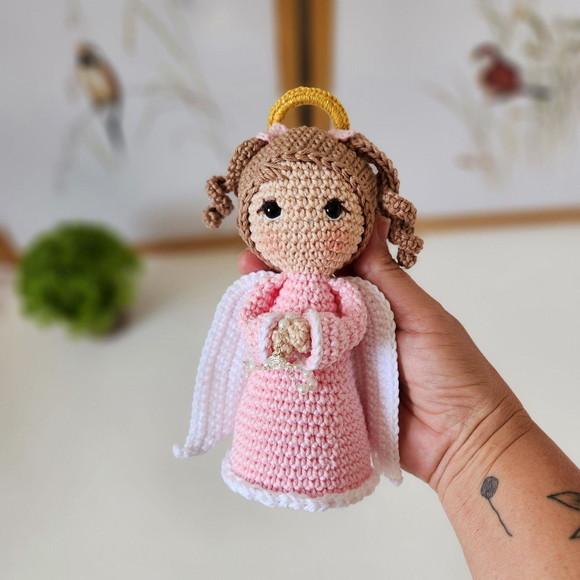 Anjinha da Guarda de Crochê Amigurumi