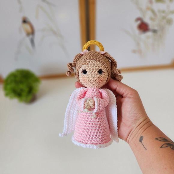 Anjinha da Guarda de Crochê Amigurumi